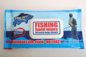 Fish-Off hand wipes