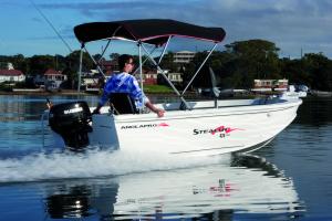 Troy Jansen and Dan Kent, who along with skipper Dean Candy took turns on 24kg stand-up gear to land this 153.5kg SBT over the 4.5 hour fight.