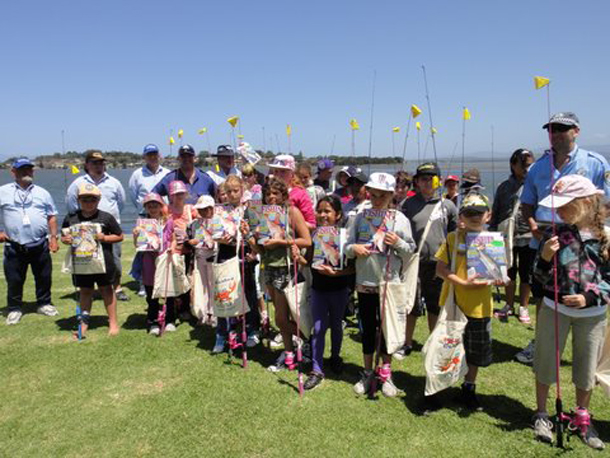 Fishing workshop for children from Bundaleer Housing Estate