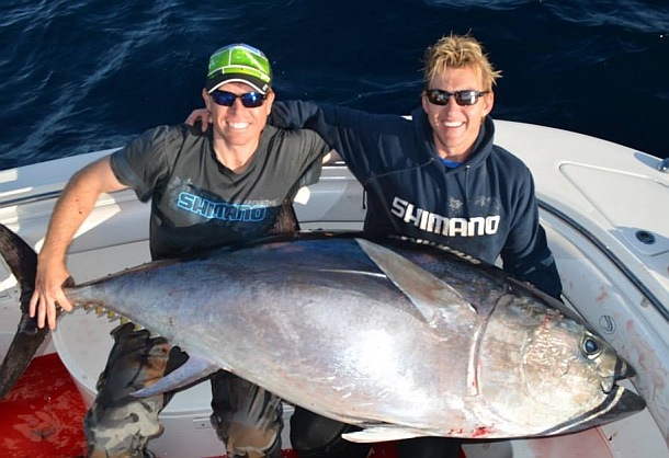 Cricketers bowl over big bluefin