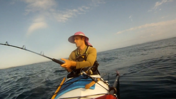 The T-Curve Revolution Bluewater Travel LT Spin 703 matched up with a Saragosa SW 5000 spinning reel proved the ideal set up for casting lures to medium-sized pelagics such as this Kimberley queenfish.