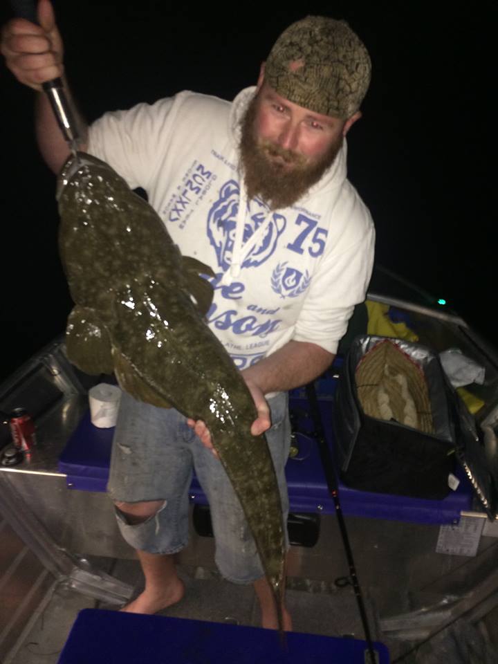 106cm flathead caught in the Clyde River