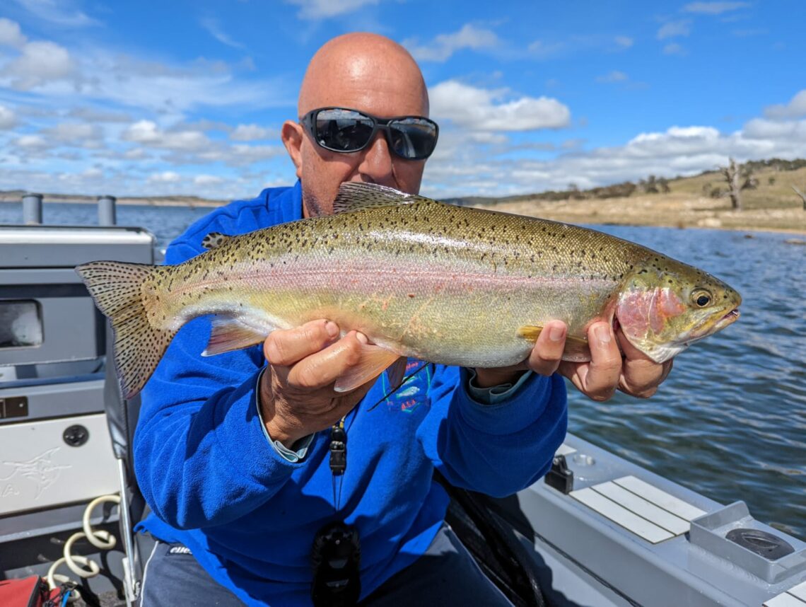Trout on blades Fishing World Australia
