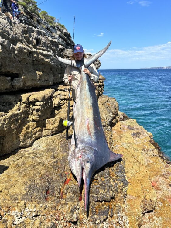 Landbased black marlin record caught at Jervis Bay Fishing World