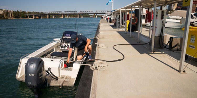 Fuel and food at Birkenhead Point Marina 