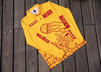 XXXX and Tide Apparel limited-edition fishing shirt