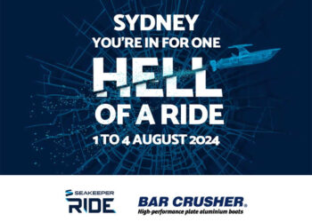 Bar Crusher and Seakeeper Ride demo at Sydney Boat Show