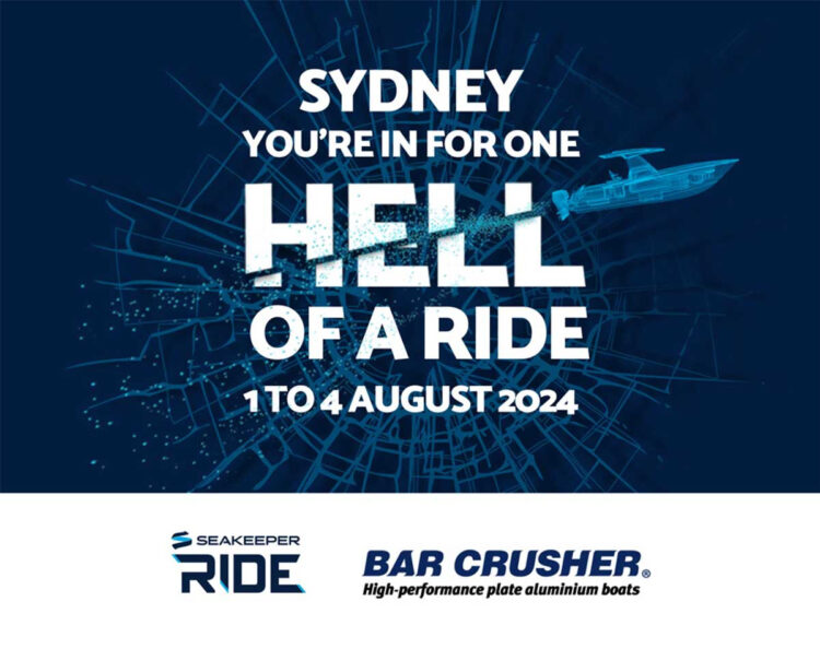 Bar Crusher and Seakeeper Ride demo at Sydney Boat Show