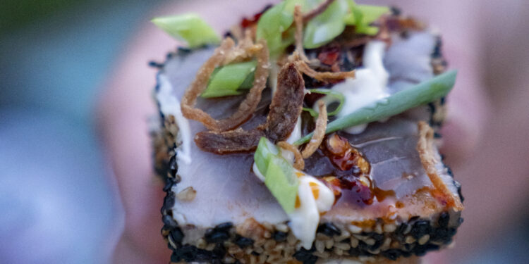 Fried Tuna Tataki Sushi Bites