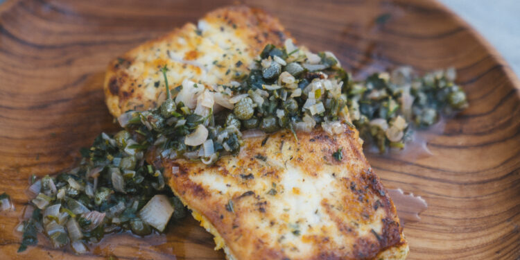 COBB Grill Kingfish Piccata Steaks 