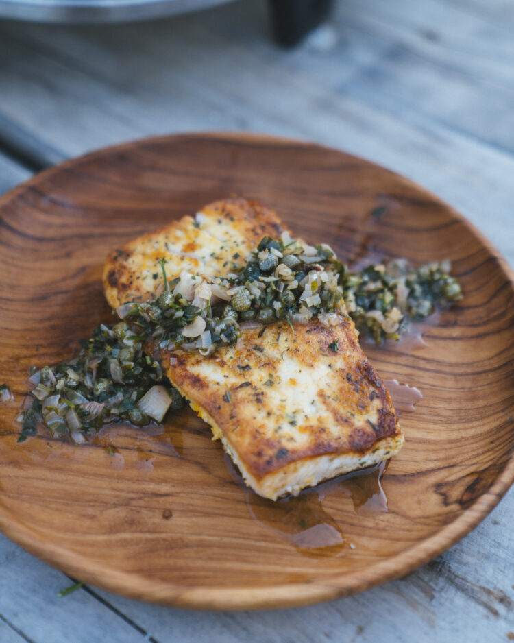 COBB Grill Kingfish Piccata Steaks 