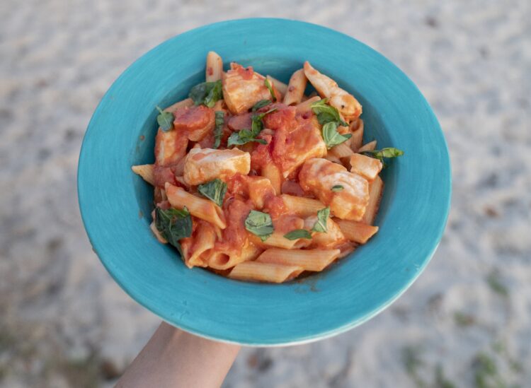 COBB Grill Creamy Chilli Tomato Fish Pasta recipe